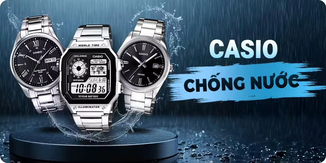 Đồng hồ Casio có chống nước tốt không? Cách sử dụng đúng 3