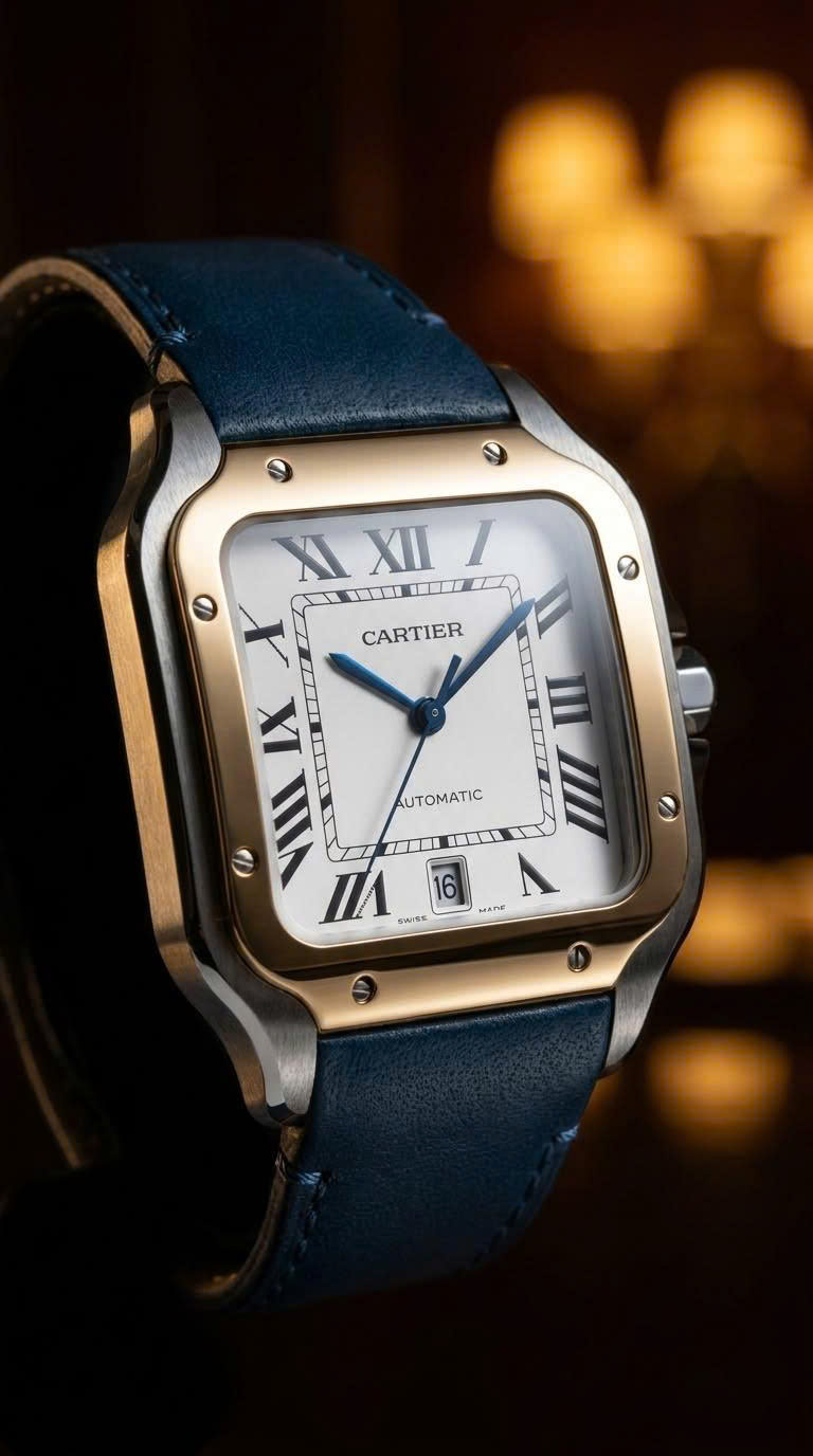 Giải mã DNA thiết kế bất đối xứng Cartier Santos Dumont 1